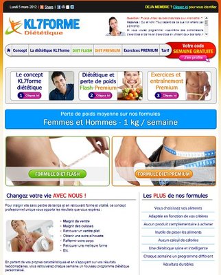 Maigrir du ventre et amincissement de la taille avec un régime personnalisé et des exercices adaptés : c'est sur le site professionnel KL7forme de l'auteur de ce blog
